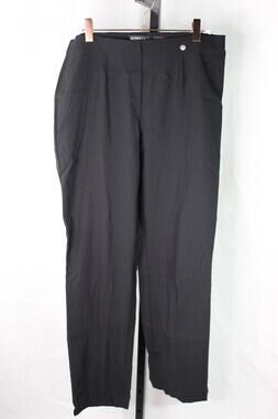 Robell Marie pull on pants black dress work career Euro 40 US 14 ankle cut
